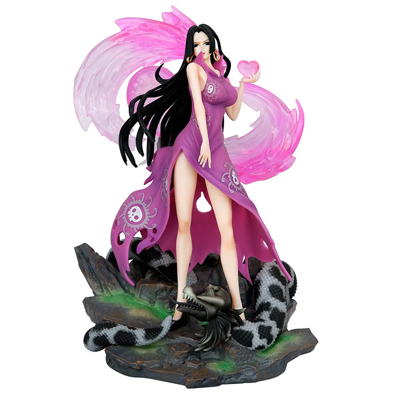 One Pieces hand female emperor luminous statue scene model decoration anime pvc action figure