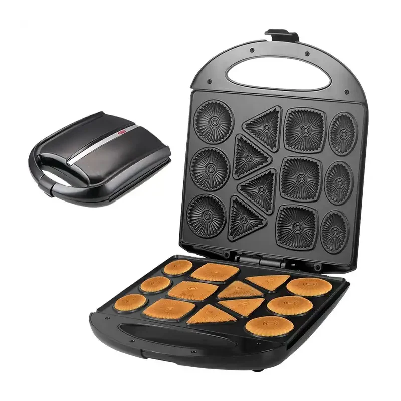 4 Slices sandwich bread waffle maker non-stick pan toster grill sandwich maker 7 3 in 1 sandwich cake maker
