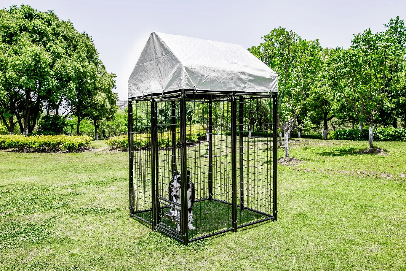 Manufacturers wholesale medium and large dog pets large dog cage with tarpaulin