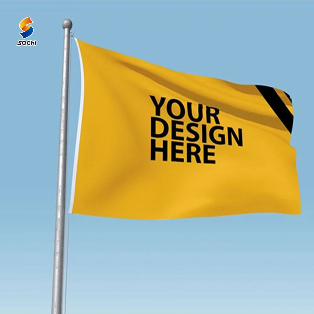 Wholesale 100% polyester custom flag events sports promotion all countries advertising banner flag ,street pole banner