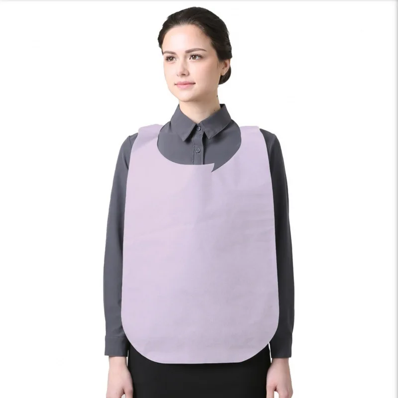 cheap Custom restaurant logo printed white non woven disposable apron bulk