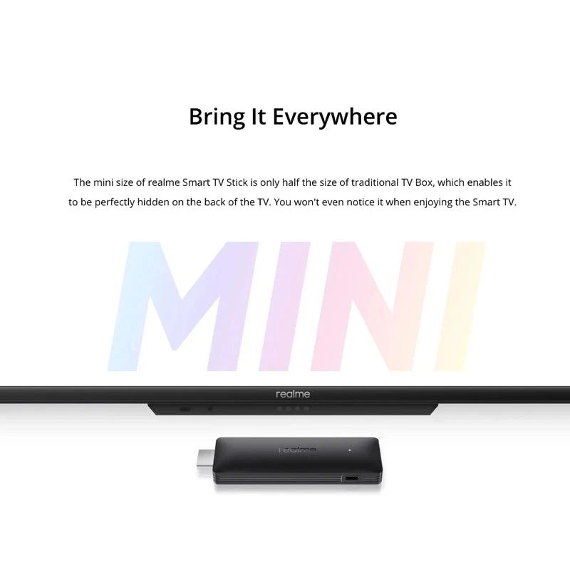 Global Version Realme 4K TV Stick 2GB 8GB ARM Quad Core BT 5.0 HDMI 2.1 Smart For Google TV Stick
