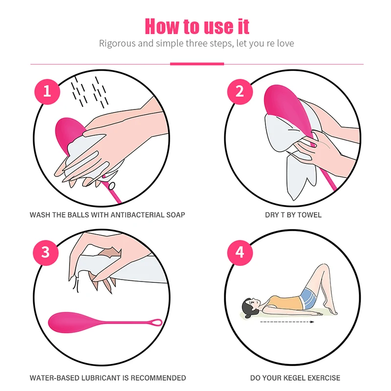  Sex Toys Vaginal Balls Kegel Exercise Tightening Beginners Ben Wa Female Pelvic Floor Ball