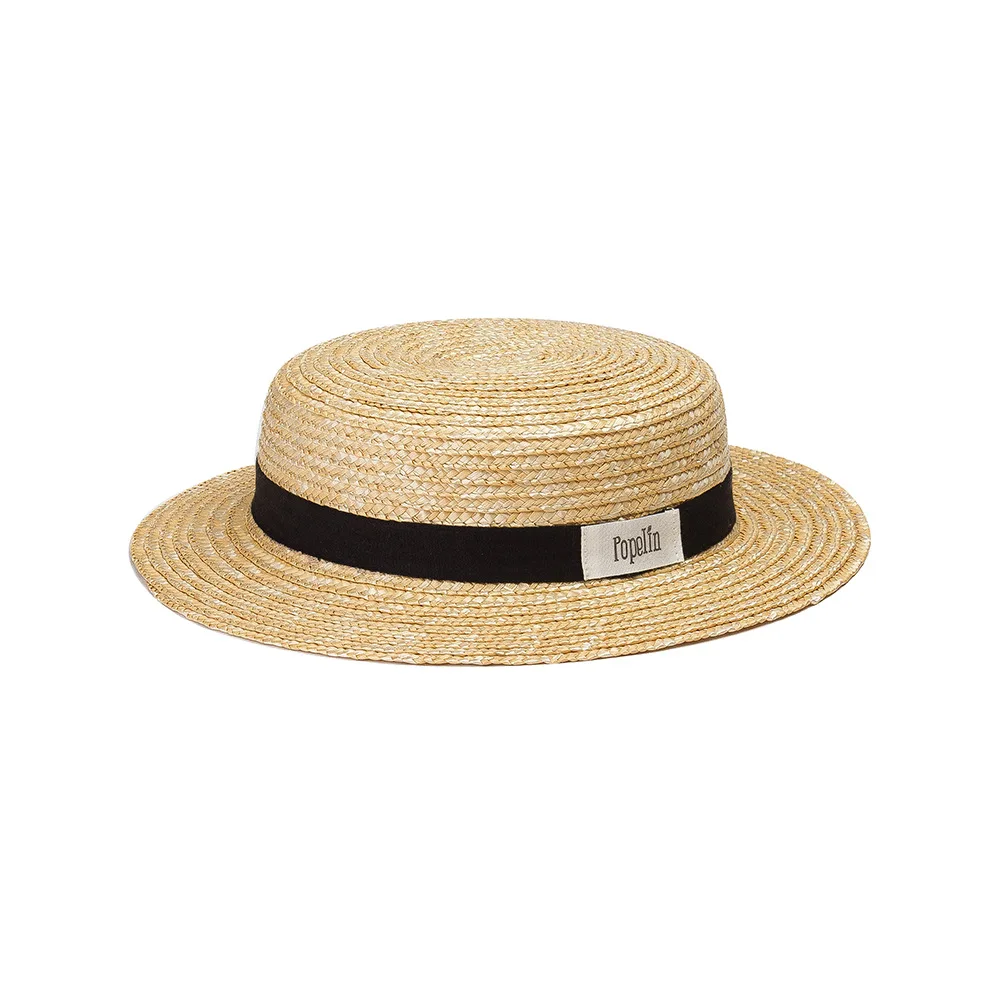Flat Top Girls Boater Wheat Knot Kids Straw Hats 2021 Wholesale Custom Beach for Kids Children 2pc