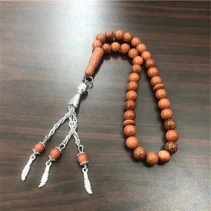 Trendy Muslim 33 Prayer Beads Bracelets Agate Rosary Bracelet For Man Women Islamic Jewelry