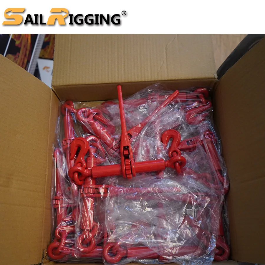Drop Forged Chain And Binder European Type 8MM 10MM 13MM 16MM Ratchet Boomers For Sale Grade 70 Load Binder Ratchet With Hooks