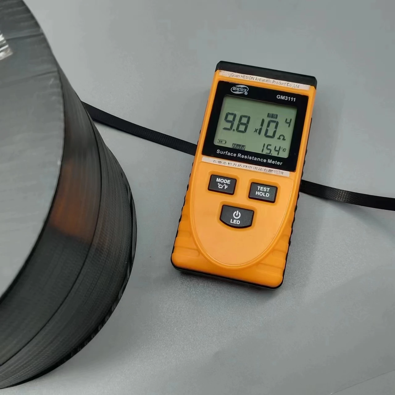 Chinese manufacturer supply antistatic black packing strap conductive belts packing webbing for packing