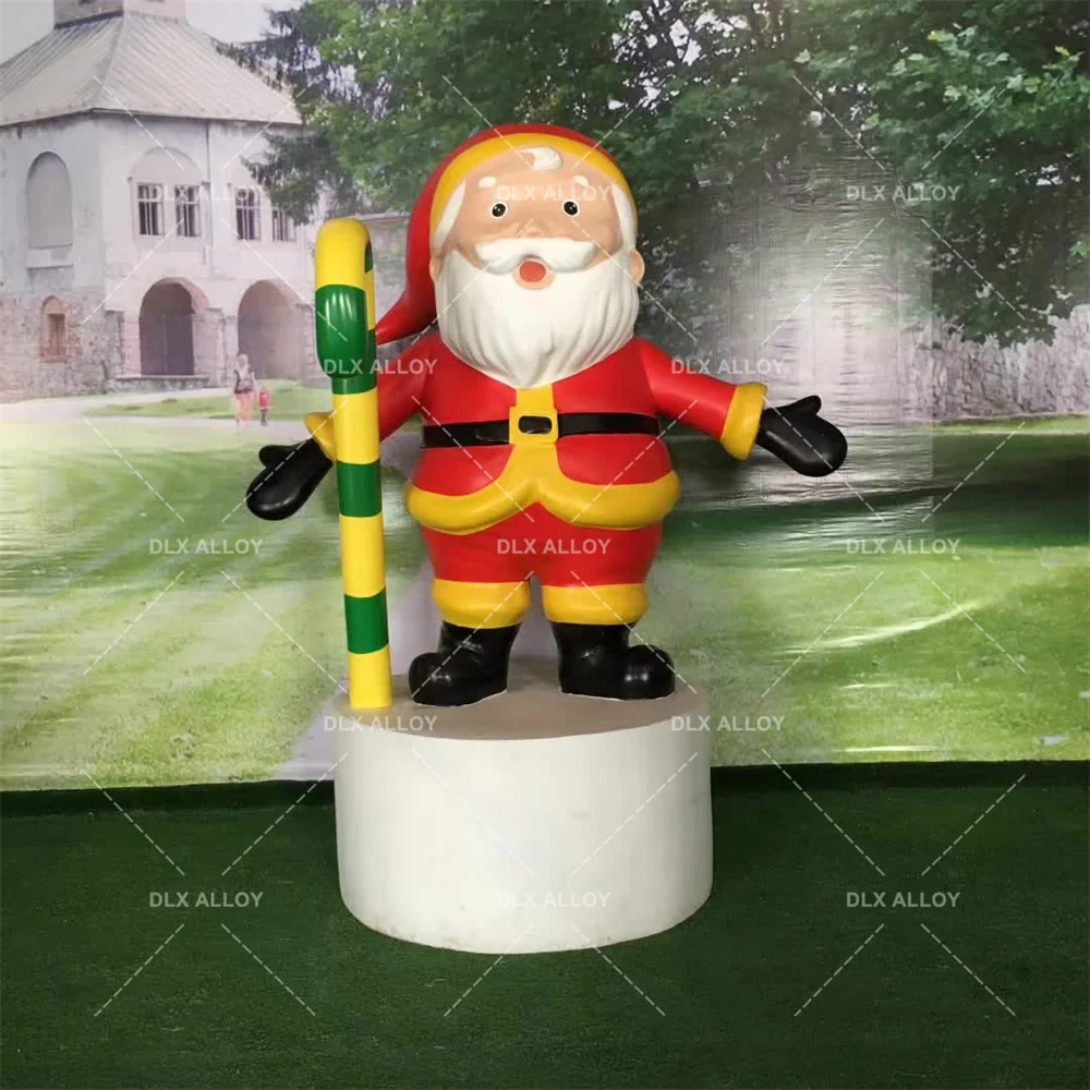Resin Fiberglass Outdoor Giant Snowman Santa Claus Christmas Deer Decoration Sculpture