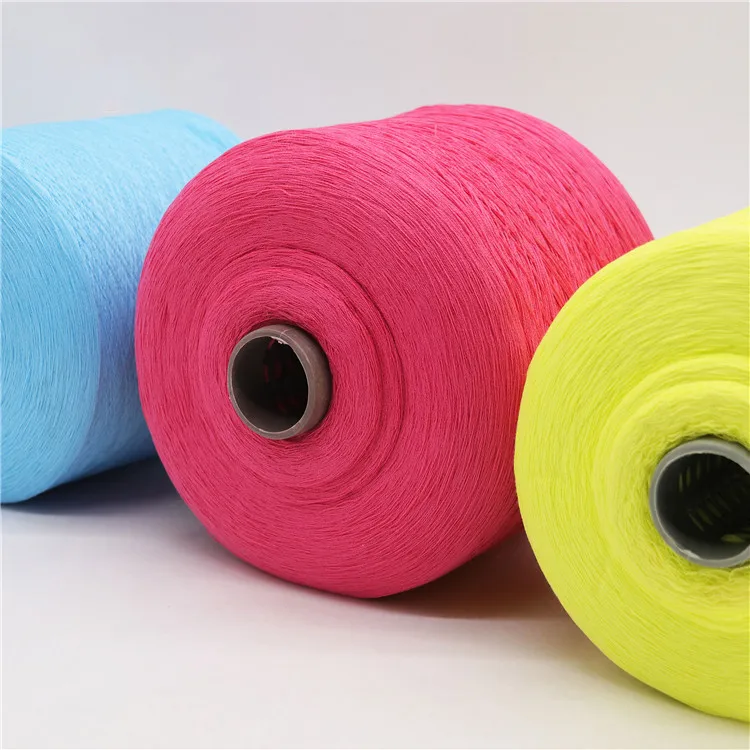 Manufacturer Supplier 100% Vortex Spun Polyester Dyed Recycled Artificial Flax Wool Yarn Wool Fabric Sweater Yarn