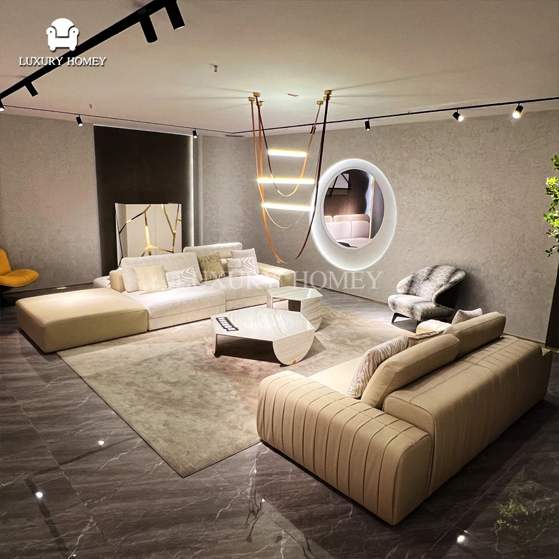 Furniture Solution Italian Style Designer Living Room Furniture Sofa One Stop Luxury LH Divano Sofas Modern Sofas Living Room
