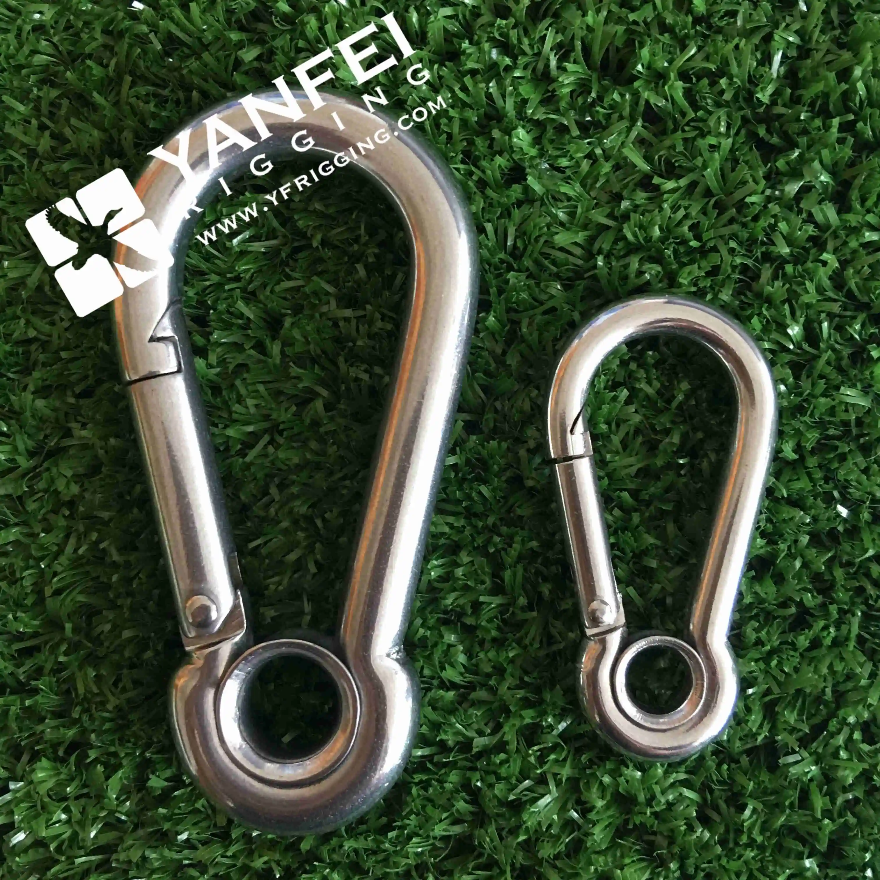 Stainless Steel DIN5299 Spring Snap Hook Locking Carabiner Clip