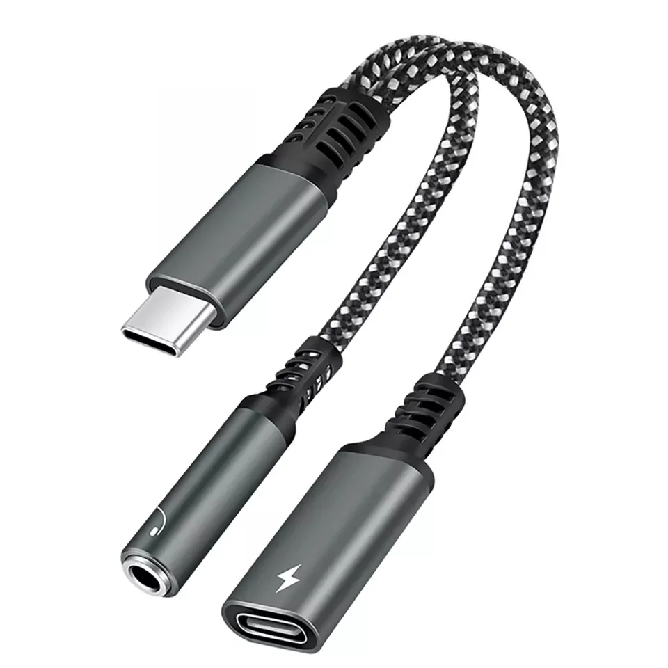 USB Type C Adapter For Huawei Mate 20 P40 P20 Pro Xiaomi Mi6 8 Mix2S Oneplus 3.5mm Jack Aux Adapter Charging Connector