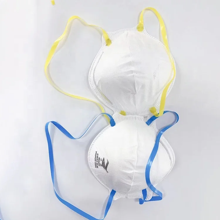 N95 Face Mask Yellow TPU Respirator Anti Slip Band Tenacity Elastic Tape Belt