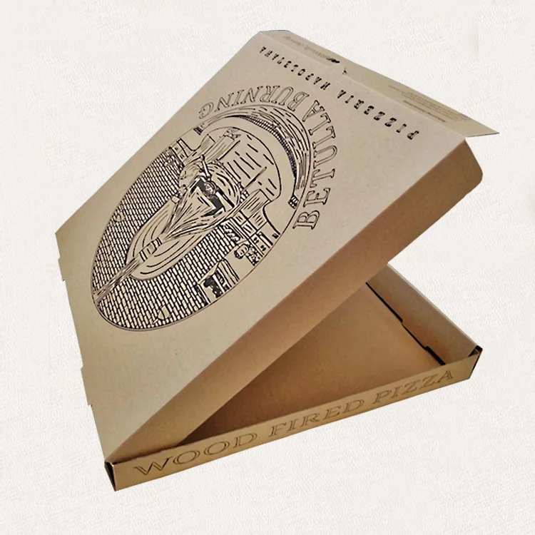 Safe Corrugated Cardboard Pizza Box wtih Pattern