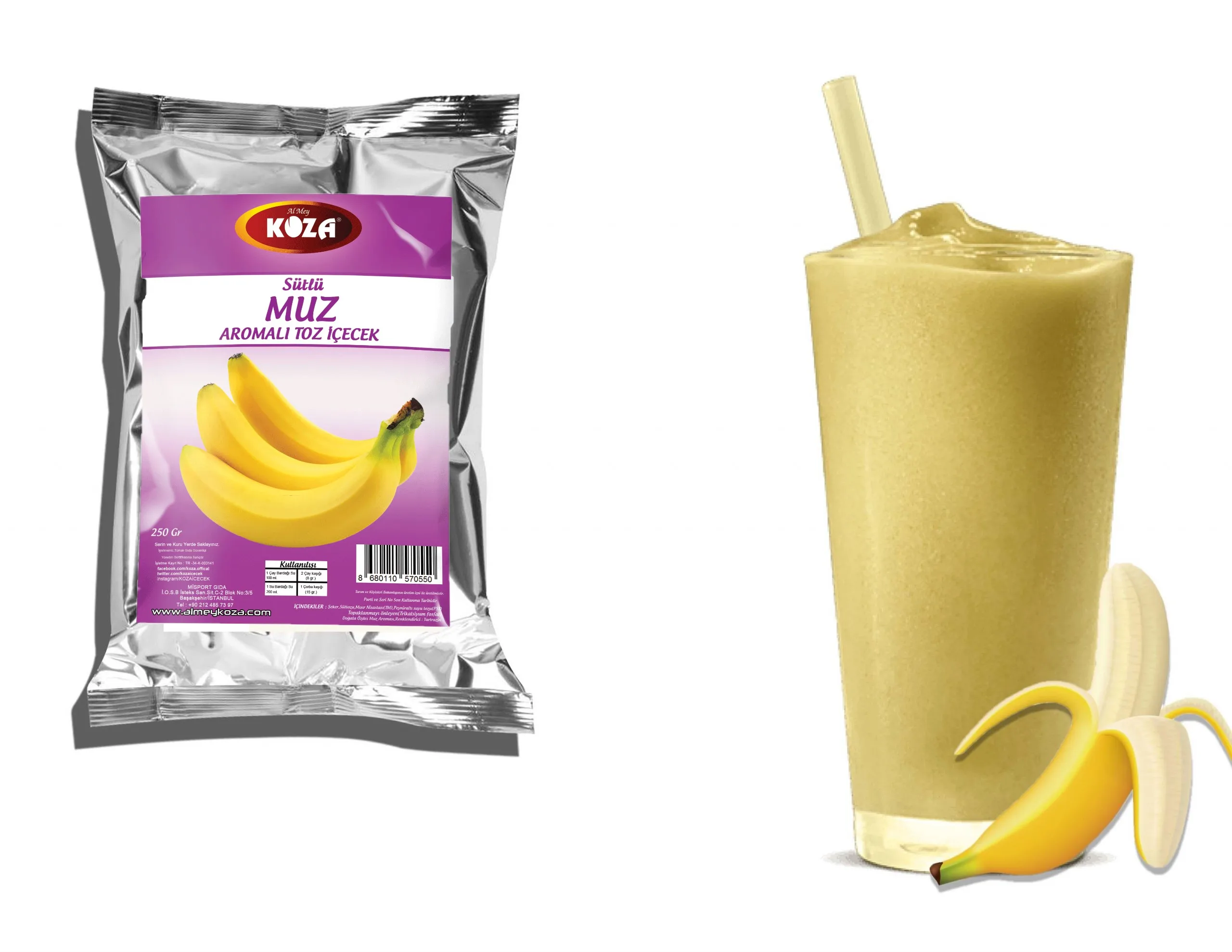 
Banana Milkshake Powder Mix 