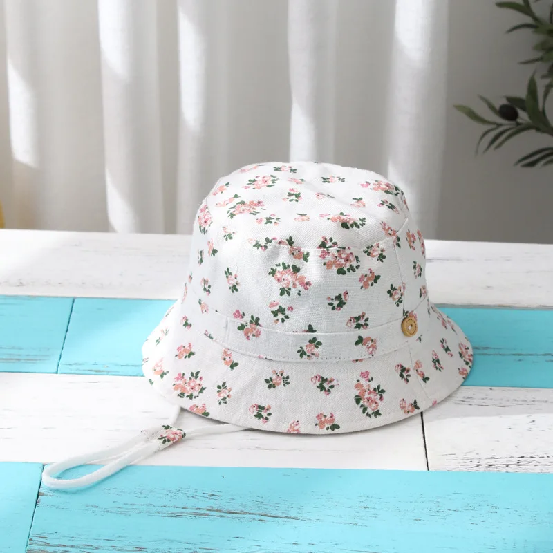 Outdoor Beach Swim Fishing Summer UV Protective Breathable Foldable Sun Hats Wide Brim Bucket Hat for Baby Toddler