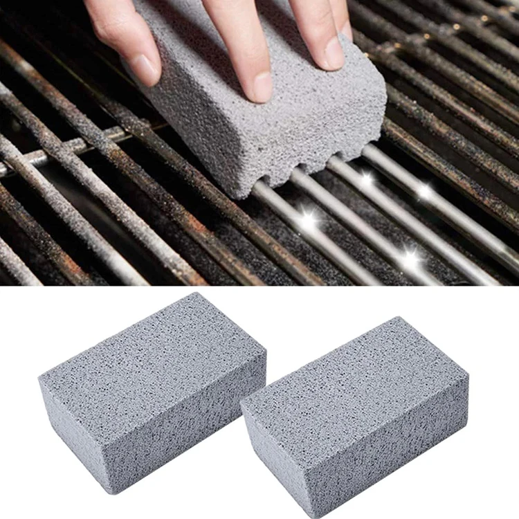 Ecological BBQ Grill Cleaning Pumice Stone De-Scaling Griddle Cleaner Grill Cleaning Brick Block