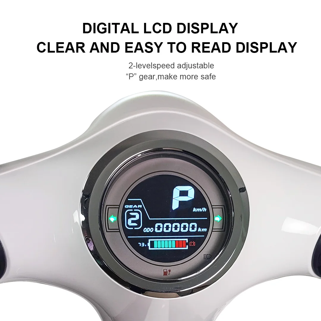 2 Wheeled High Speed Electric Scooter/Street Electric Motorcycle/Long Rang Adult Electric Moped