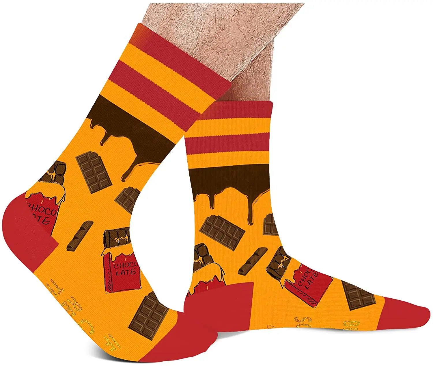 Прямая поставка с завода, горячая Теплая Мягкая Популярная мода, круглые точки, Мужские жаккардовые хлопковые носки с принтом