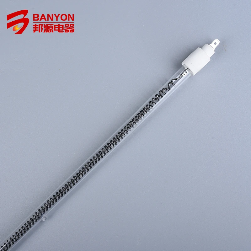 Customized High Quality Carbon Fiber Clearing Quartz Infrared Heating Tube for Electric Heaters Ovens Drying Equipment Therapy
