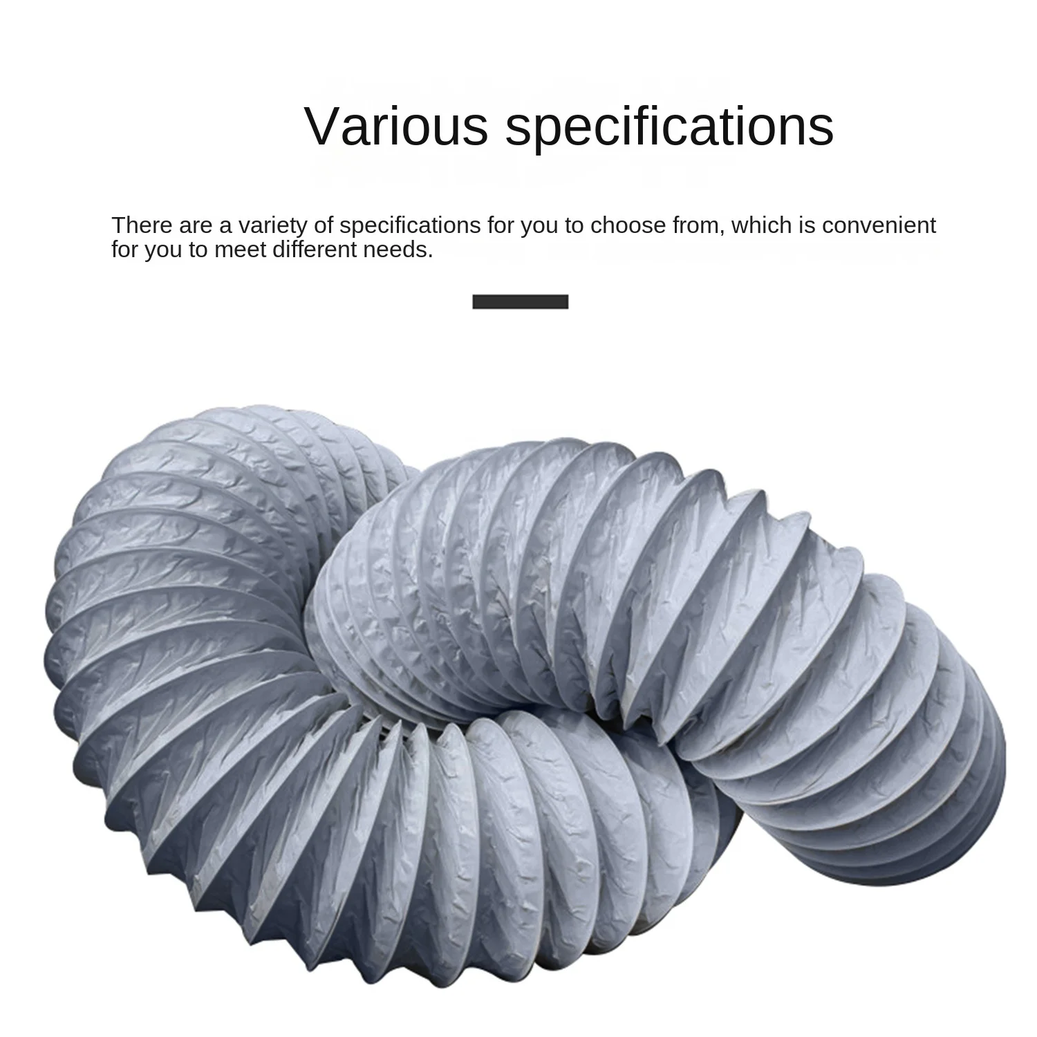 Fresh Air Kitchen Toilet Range Hood Composite Aluminum Foil Exhaust Pipe Pvc Cover Aluminum Foil Composite Duct