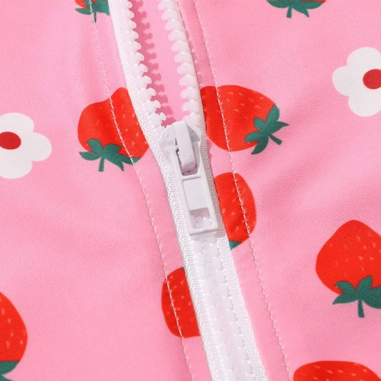 High Quality Two Piece Set Neoprene Swimsuit Solid Color Logo Customized Fashion Baby Swimsuit with Long Sleeve Sun Protection