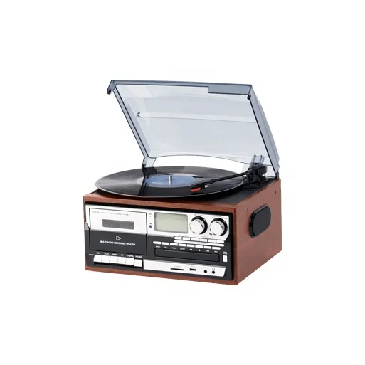 recording player vinyl turntable  3 speeds, built-in stereo speakers