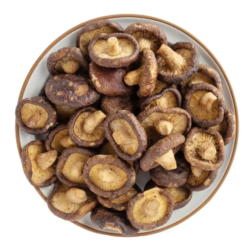 Assorted flavors VF dried crunchy mushroom crisps salty pepper Black truffle flavor freeze dried mushroom snacks wholesale