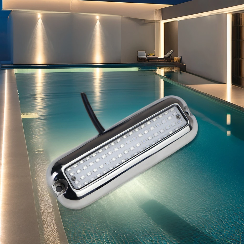 HUAXIA High Polish LED Navigation Light Waterproof SS 316 for Kayak Yacht and Boat for Swimming Pool and Boating