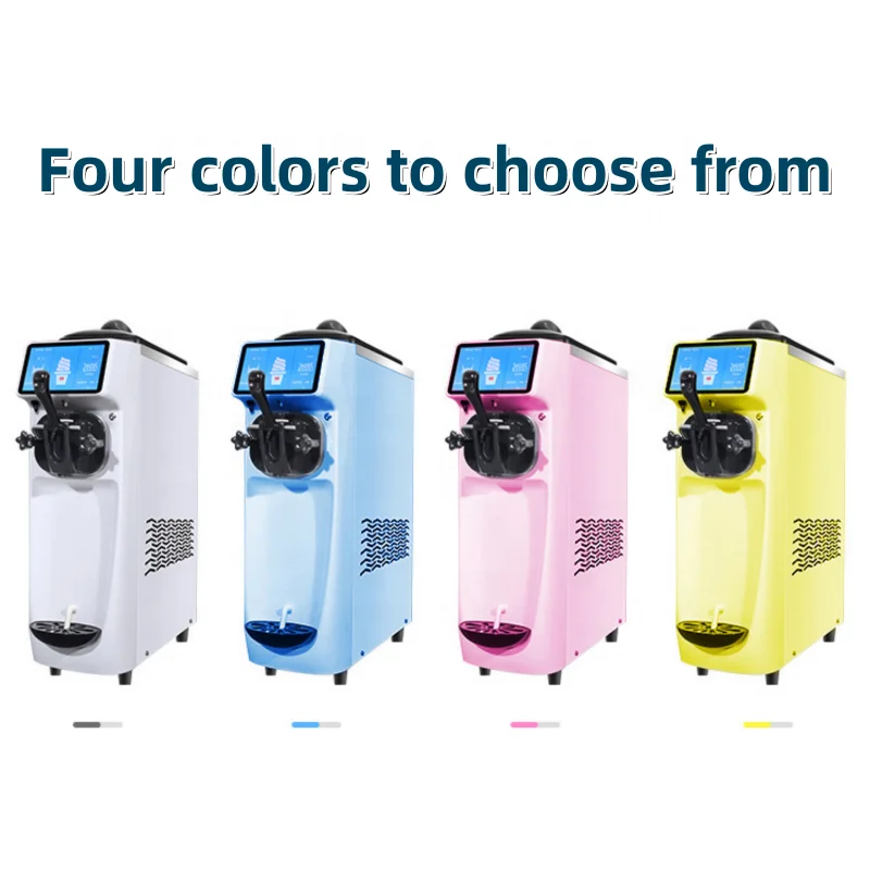 portable Quality smart automatic 1000l morocco table top natural fruit nozzle soft serve ice cream making machine 5 flavours