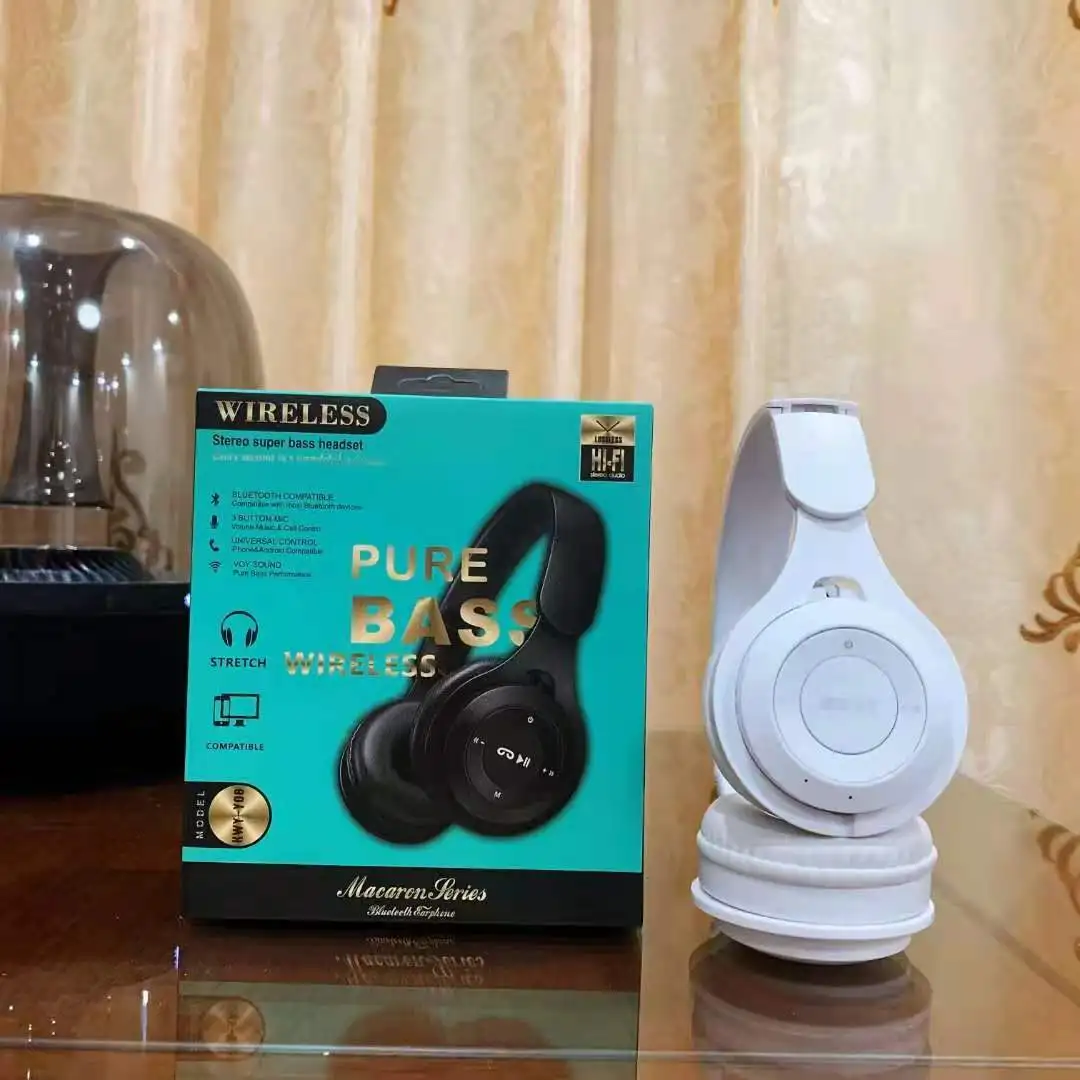 KWY-Y08 Best selling High Quality earphones & headphones  cheap speaker headset with package