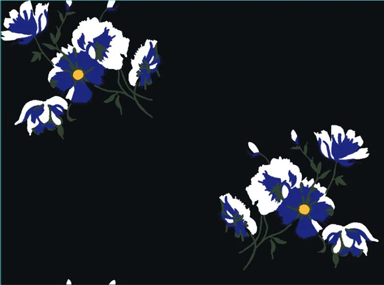 75DX75D 100DX100D 150DX150D Italian Chiffon Japanese Silk Fabric Digital Printed