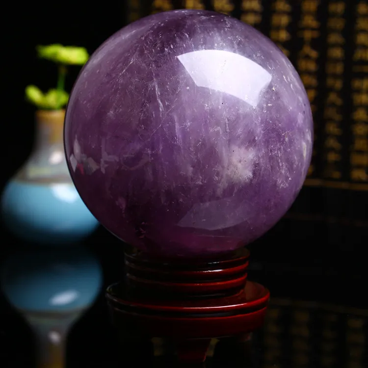 Wholesale Natural Amethyst Crystal Sphere Ball healing Crystal Sphere