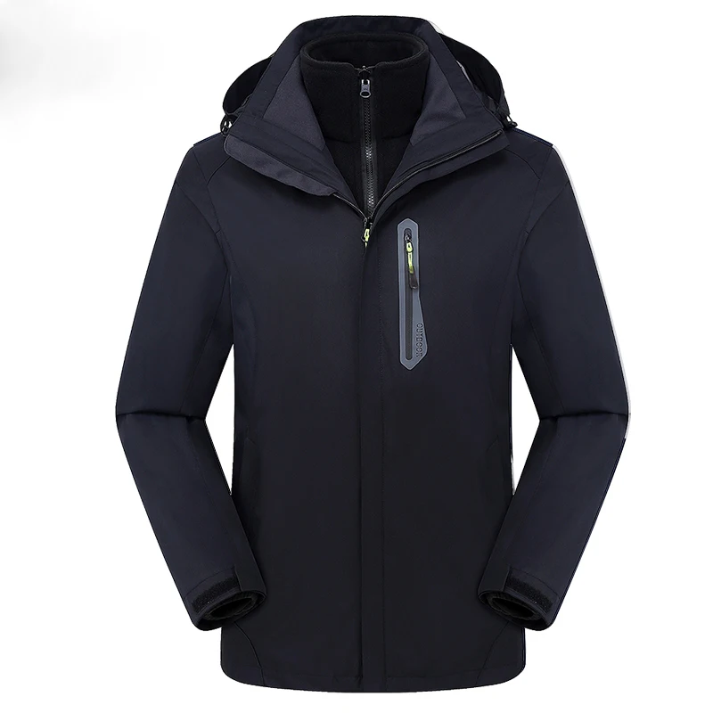 
2021 new high quality customized logo outdoor men winter colour block quilted goose outdoor jacket 