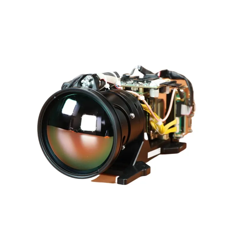 High resolution thermal imaging camera module with alarming for security and border defense