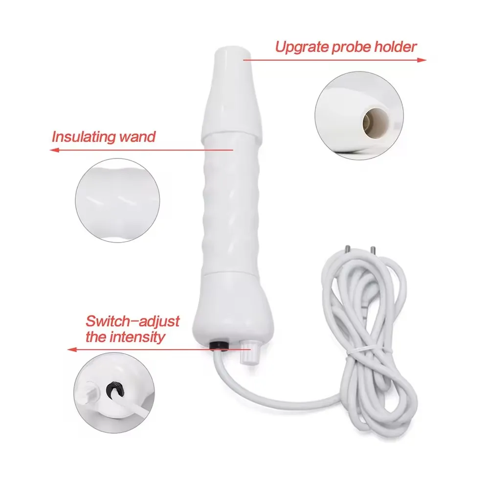 Portable High Frequency Device Skin Care Machine With 4 Wand Electrodes Used for Ozone Therapy Equipment
