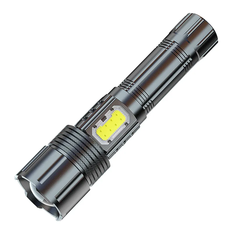Portable 800lm Camping Zoom Torch Long Range Ultra Bright Flashlight Rechargeable High Power Led Flashlight
