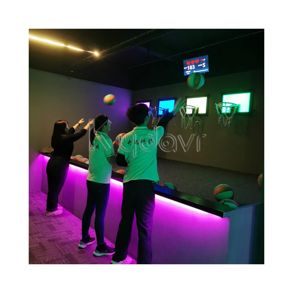 Amusement park indoor team building marslite activate basketball interactive led sport game room arena active game hoops