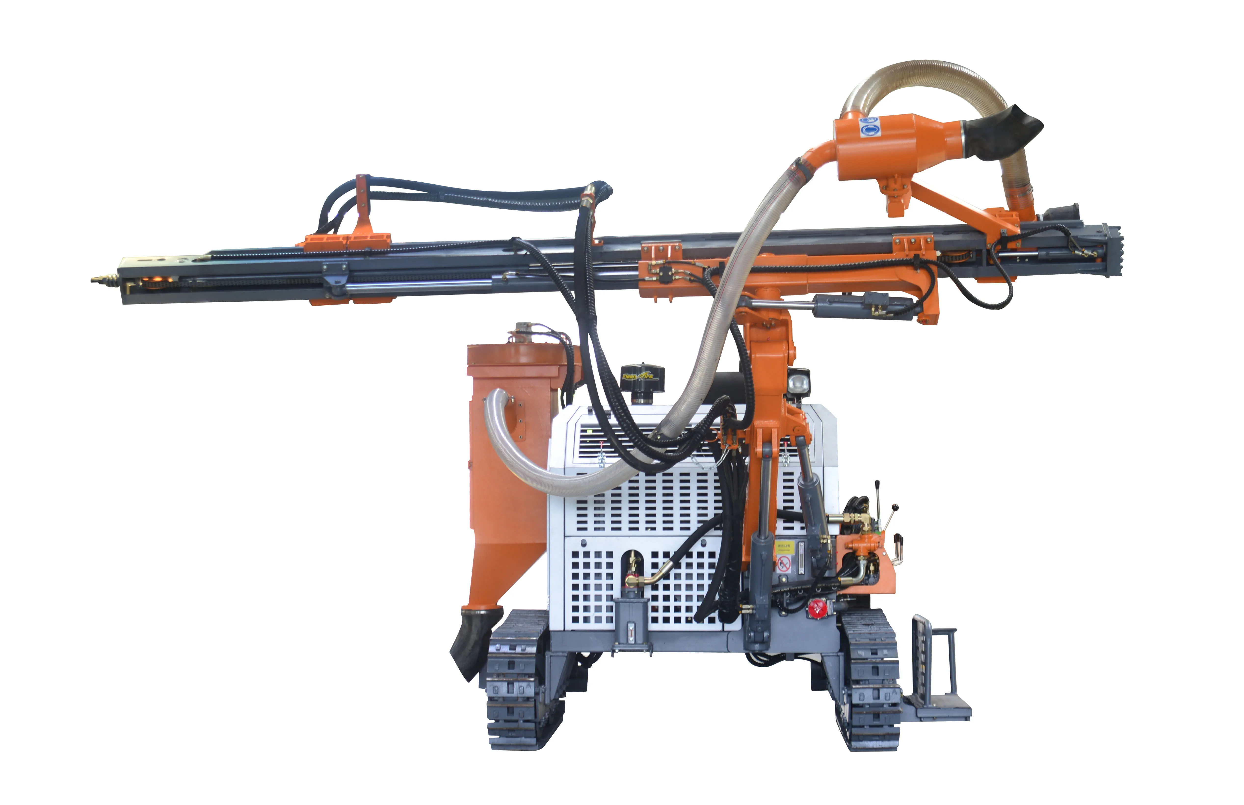High efficient crawler mounted integrated DTH surface mine drill rig machine for sale D535T