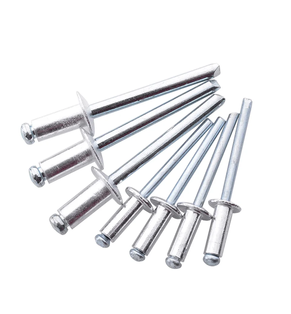 Stainless Steel Aluminum Blind Rivet DIN7337 Round Head Aluminum Steel Stem Break Pop Blind Rivet