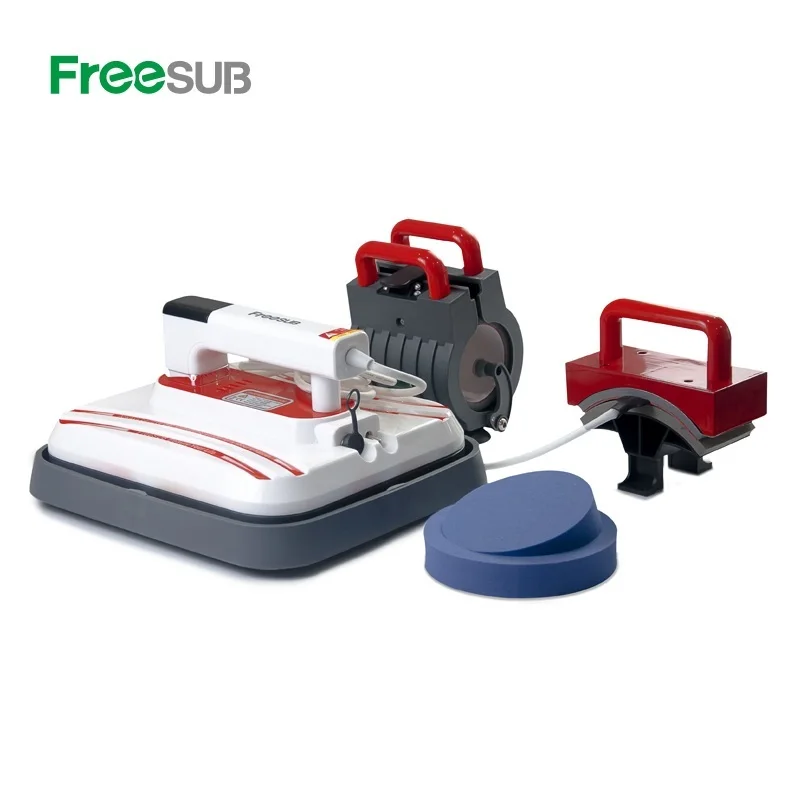 Freesub New arrival Small sublimation machine portable 5 in 1 heat press machine for t shirt mugs P1210-5
