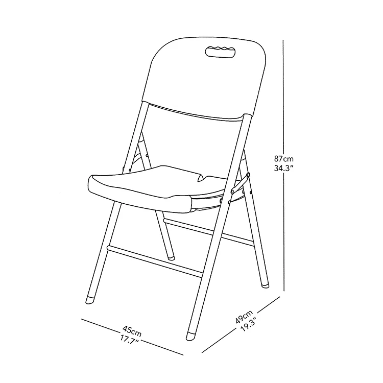 home cheap Modern Outdoor Garden HDPE white plastic Folding chairs