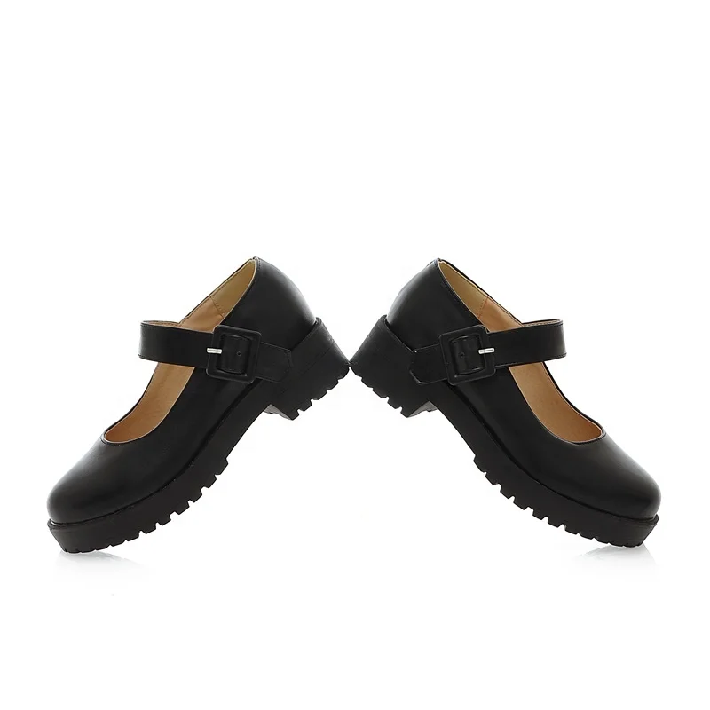 Children Kids Black to School Casual Shoes Uniform Mary Jane With Classic Round lightweight Girls School Shoes