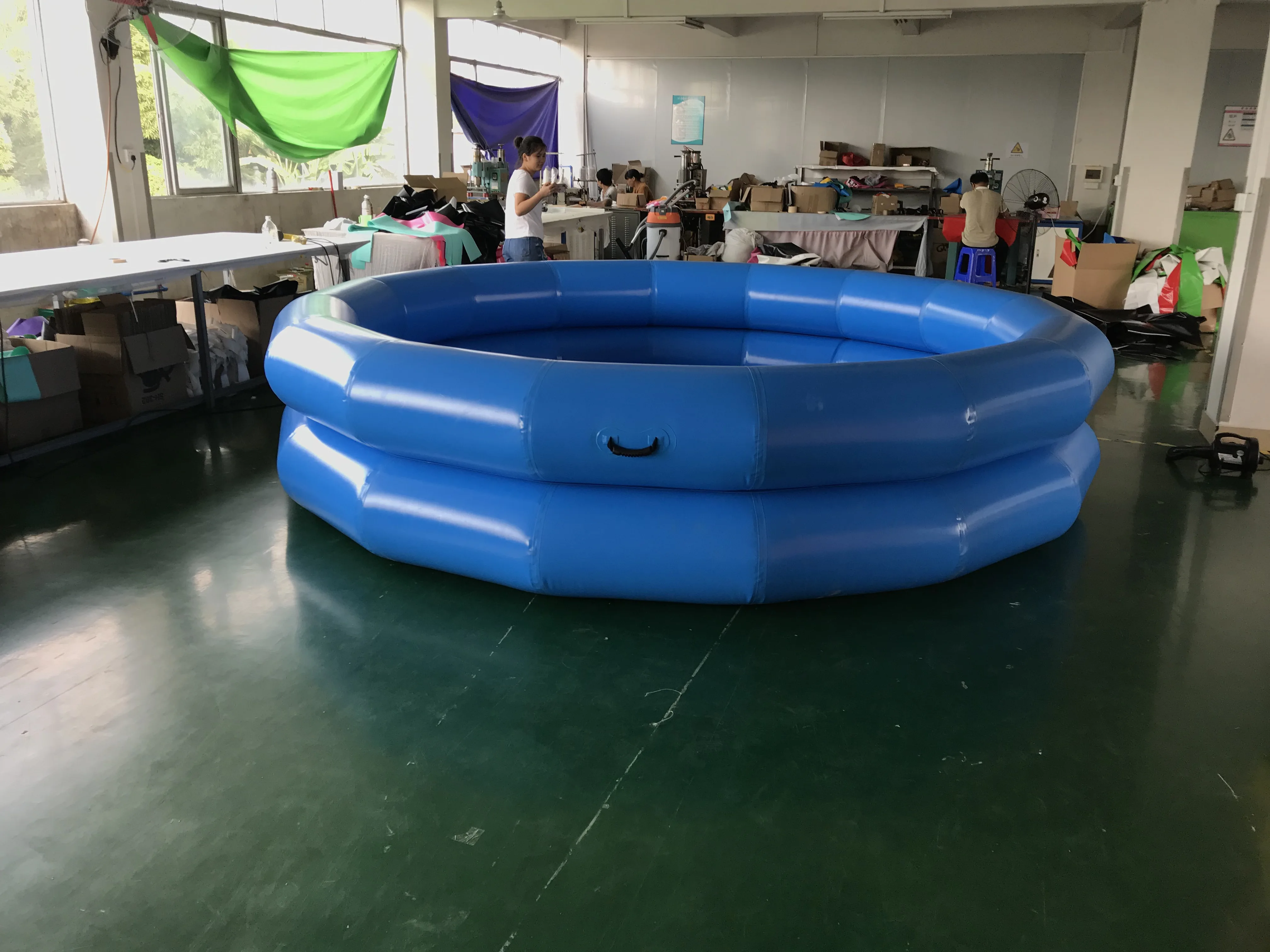 Custom Big Inflatable Water Pool In Park Inflatable Large Wading Pool Adult Size Inflatable Swimming Pool