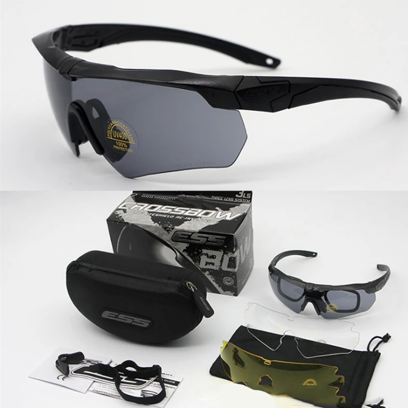 
Men Polarized Tactical Glasses Military Bullet Proof Army Sunglasses With 3 Lens Men Shooting Eyewear Motorcycle 