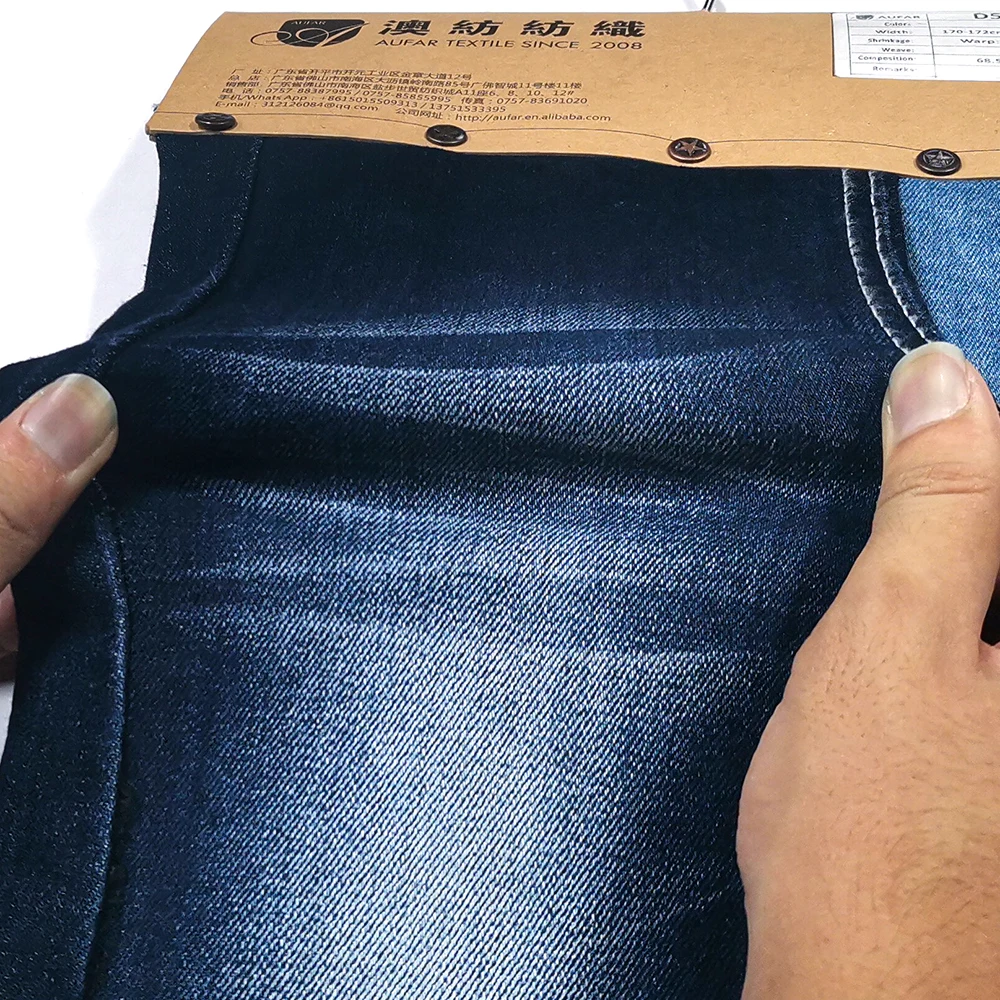 8OA+8*TR12/70+75 Good quality poly cotton ready denim fabric