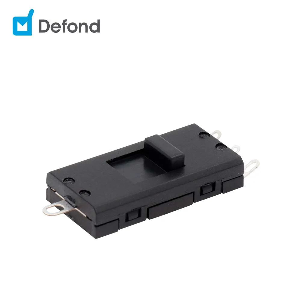 Dongguan slide switch factory wholesale SMD 6.5A 4 pin horizontal slide switch with PCB board