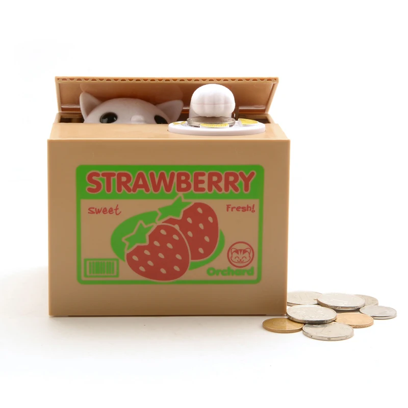 Funny anti stress games money box battery operated toys for children