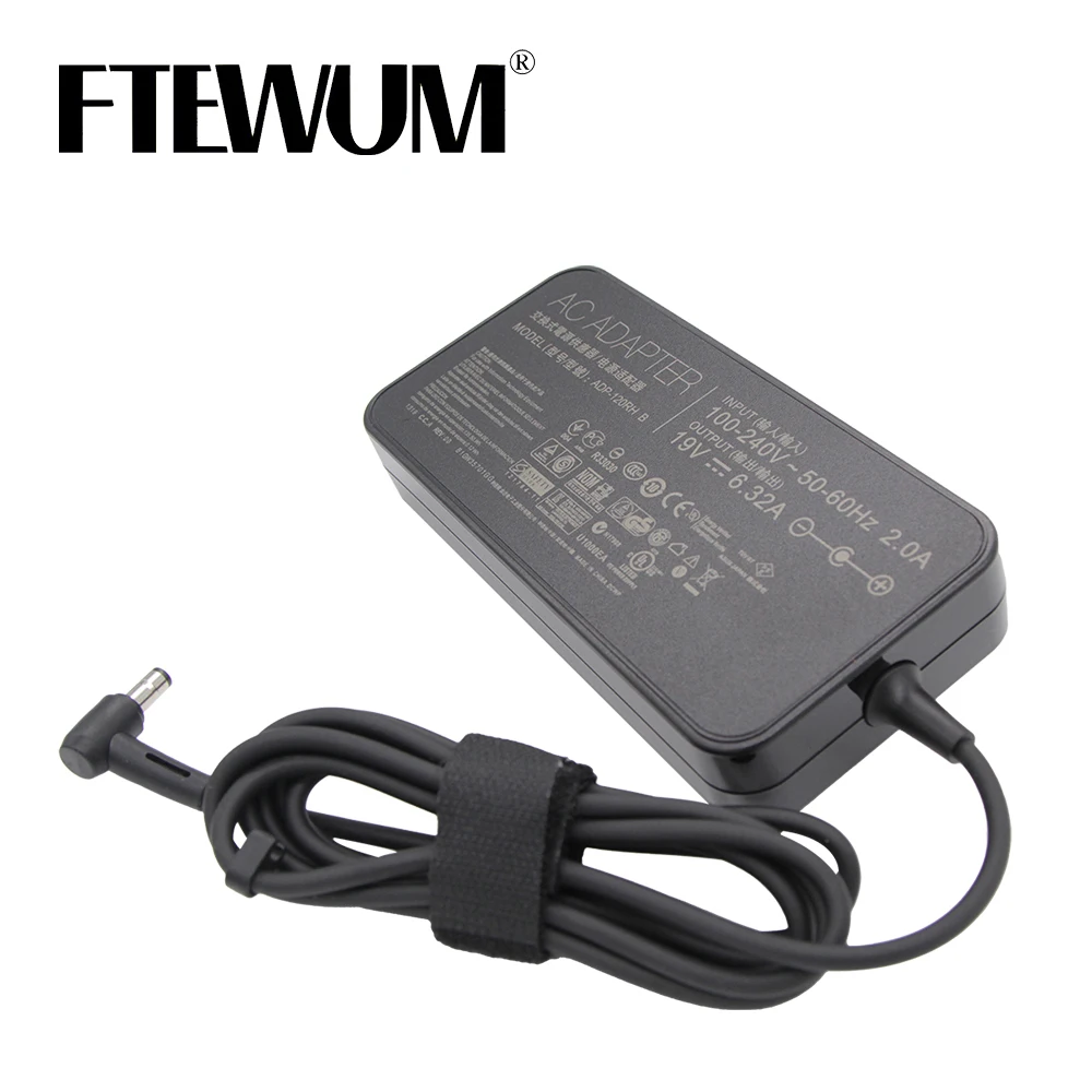 FTEWUM 19V 6.32A 5.5*2.5mm 120W Laptop Adapter AC Power For toshiba Satellite For Asus PA-1121-28 N750 N500 N53S G50 N55 Charger