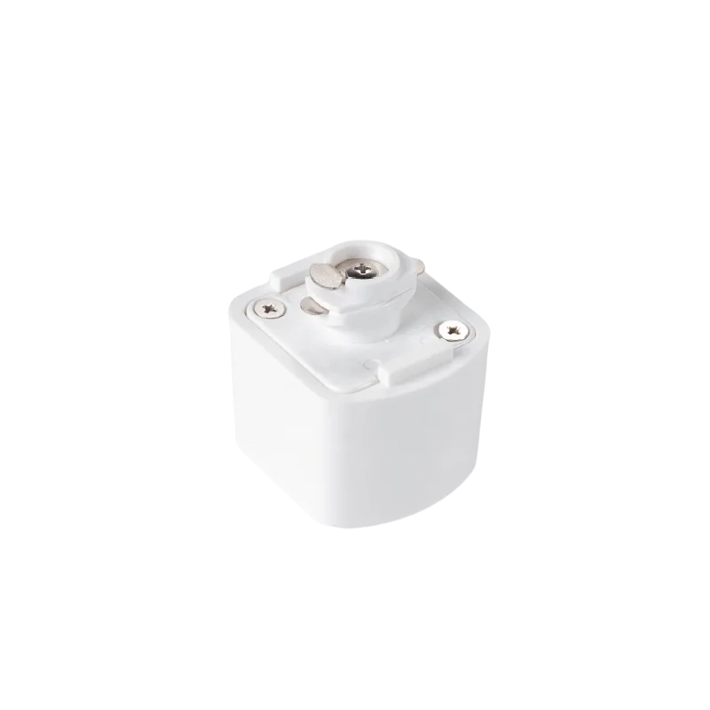 PRO-0340 Factory Direct Sale Single Circuit 3 Wires Track System Adapter LED Track Rail Lighting Accessories Black White Grey